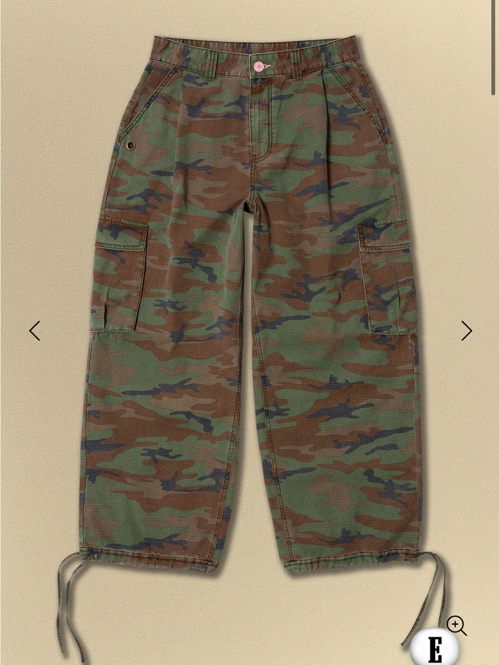 Elwood Camo Utility Cargo Pants - Green Brown